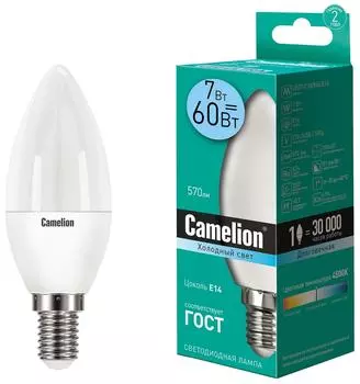Лампа светодиодная Camelion E14 7Вт