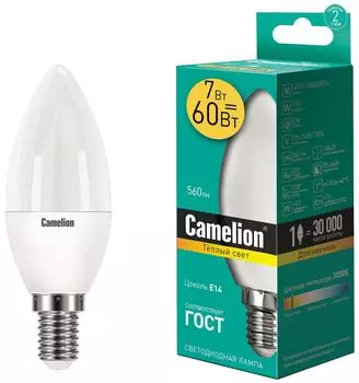 Лампа светодиодная Camelion E14 7Вт