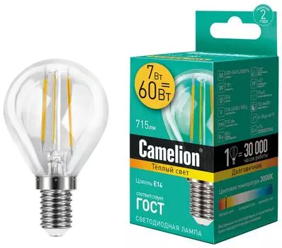 Лампа светодиодная Camelion E14 7Вт