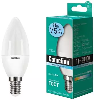 Лампа светодиодная Camelion E14 8Вт