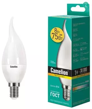 Лампа светодиодная Camelion E14 8Вт