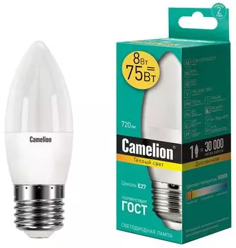 Лампа светодиодная Camelion E27 8Вт