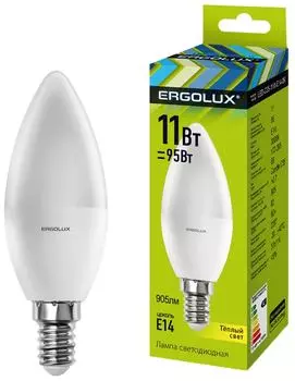 Лампа светодиодная Ergolux LED E14 11Втс доставкой!