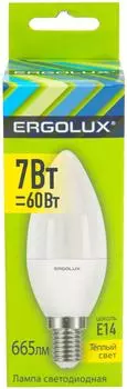 Лампа светодиодная Ergolux LED E14 7Вт. Закажите онлайн!