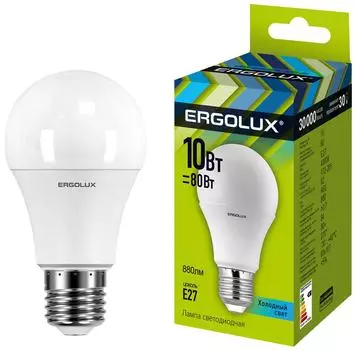 Лампа светодиодная Ergolux LED E27 10Втс доставкой!