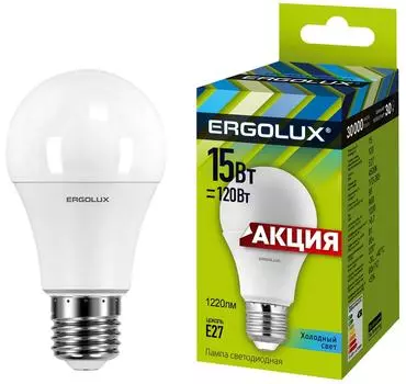 Лампа светодиодная Ergolux LED E27 15Втс доставкой!