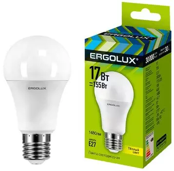 Лампа светодиодная Ergolux LED E27 17Втс доставкой!