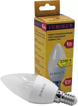 Лампа светодиодная Eurolux E14 6Вт. Доставим до двери!
