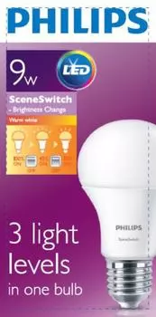 Лампа светодиодная Philips LED SceneSwitch E27 9Вт