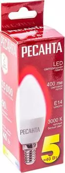 Лампа светодиодная Ресанта E14 5Вт