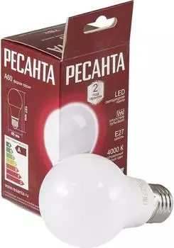 Лампа светодиодная Ресанта E27 11Вт. Доставим до двери!