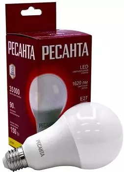 Лампа светодиодная Ресанта E27 20Вт. Доставим до двери!