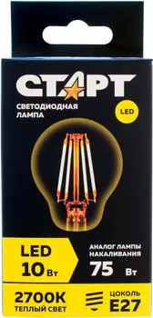 Лампа светодиодная Старт LED F GLS E27 10W