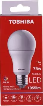 Лампа светодиодная Toshiba 11Вт Е27 A60 220В