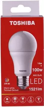 Лампа светодиодная Toshiba 14Вт Е27 A60 220В