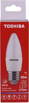 Лампа светодиодная Toshiba 5Вт Е27 C35 220В