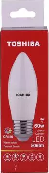 Лампа светодиодная Toshiba 8Вт Е27 C39 220В