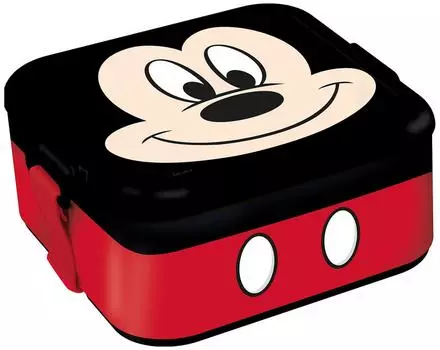 Ланч-бокс Микки Маус пластиковый 14*13*6см