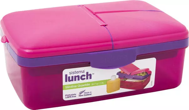 Ланчбокс Sistema Lunch 4 секции 1.5л