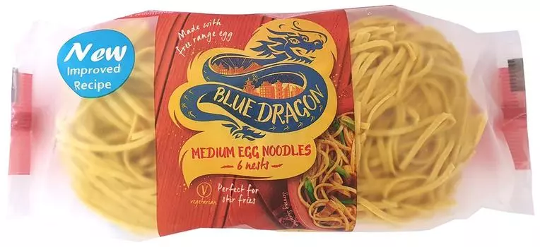 Лапша Blue Dragon яичная средняя 300г