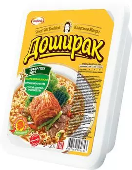 Лапша Доширак вкус Кимчи 90г - Vprok.ru Перекрёсток