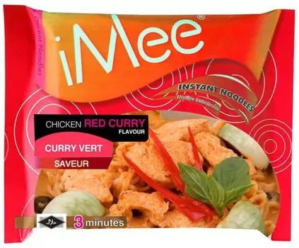 Лапша iMee со вкусом курицы красная 70г