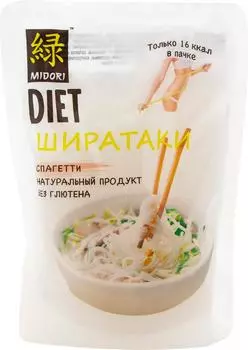 Лапша Midori Diet Ширатаки Спагетти 200гс доставкой!