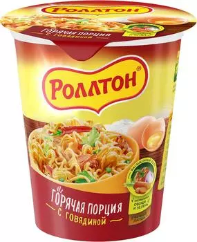 Лапша Роллтон с говядиной 70г