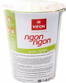 Лапша Vifon Ngon Ngon Пшеничная со вкусом креветок и лайма 60г