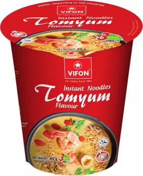 Лапша Vifon со вкусoм тайского том-ям 60г