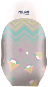 Ластик Milan Pastel Sugar Diamond каучуковый в чехле в ассортименте