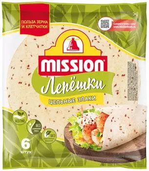 Лепешки Mission Тортильи пшеничные со злаками 250г
