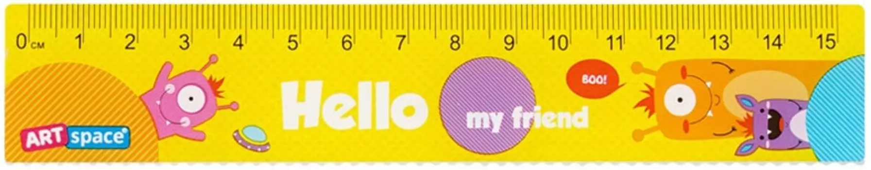 Линейка ArtSpace Monsters 15см