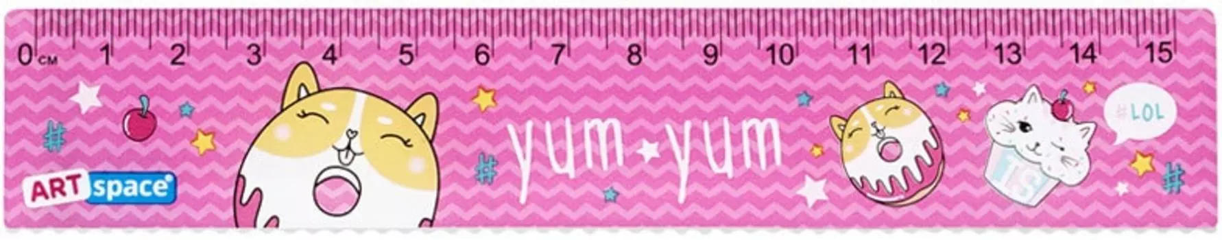 Линейка ArtSpace Yum Yum 15см