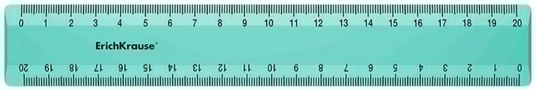 Линейка Erich Krause Pastel Mint мятная 20см