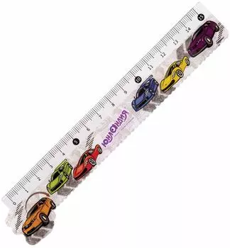Линейка Юнландия Машинки пластиковая 15см