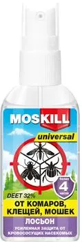 Лосьон-спрей репеллентный Москилл Универсал от комаров клещей и мошек