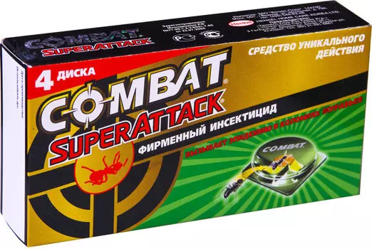 Ловушка для муравьев Combat SuperAttack 4шт