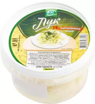 Лук ФЭГ белый маринованный 250г - Vprok.ru Перекрёсток