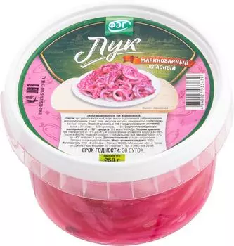 Лук ФЭГ красный маринованный 250г - Vprok.ru Перекрёсток
