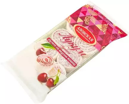 Лукум Азовская КФ с Вишней рулет 250г