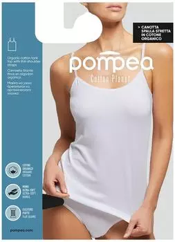 Майка женская Pompea Canotta SS Planet XL Nero