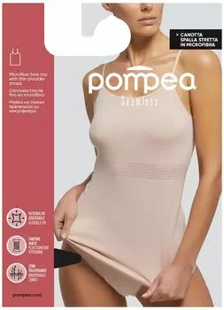 Майка женская Pompea Caraco Seamless S/M Nero