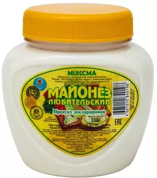 Майонез Миксма Любительский 50% 0,35кг