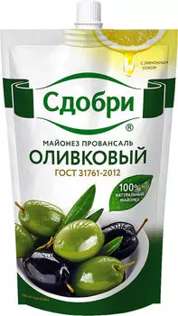 Майонез СДОБРИ оливковый провансаль 50.5% 330г