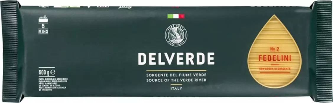 Макаронные изделия Delverde Феделини №2 500гс доставкой!