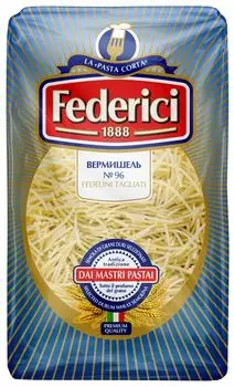 Макаронные изделия Federici Вермишель №96 Fedelini tagliati 400г