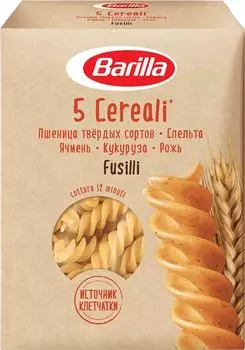 Макароны Barilla Fusilli 5 Cereali 5 злаков 450г