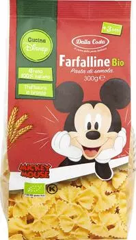 Макароны Dalla Costa Disney Farfalline Bio 300г