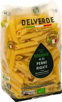 Макароны Delverde Penne Rigate Biologica №32 500г